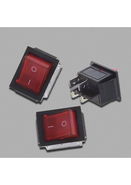 Kırmızı Işık Aydınlatmalı 4 Pin Dpst On/off Snap-In Rocker Switch 16A 20A 250V Ac (Yurt Dışından) fiyatları