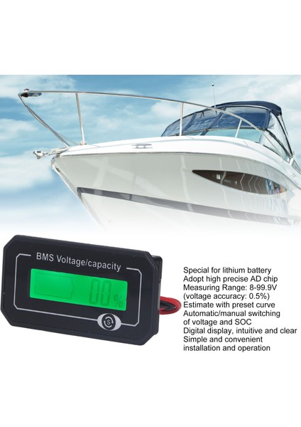 Pil Ölçer, Elektrikli Araç Için Yüksek Doğruluklu Pil Kapasitesi Ölçer 8V Ila 99,9V (Yurt Dışından) fiyatları