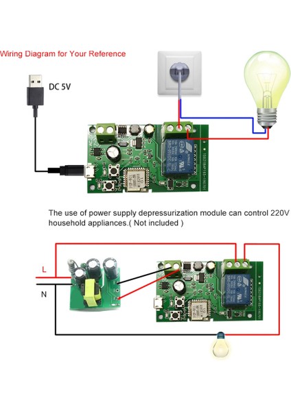 USB DC5V 12V 32V Akıllı Anahtar Evrensel Röle (Yurt Dışından) modelleri