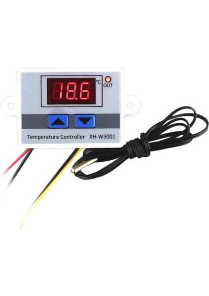Dijital LED Sıcaklık Kontrol Cihazı Termostat Kontrol Anahtarı Su Geçirmez Prob (Yurt Dışından)