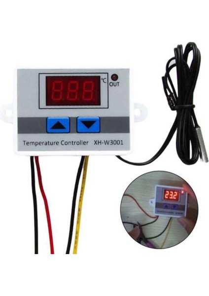Dijital LED Sıcaklık Kontrol Cihazı Termostat Kontrol Anahtarı Su Geçirmez Prob (Yurt Dışından) fırsatları