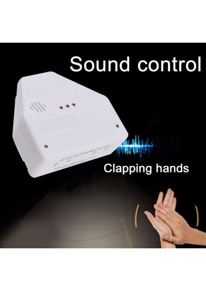 Evrensel Sesle Etkinleştirilen Anahtar Açma / Kapama 110V Ses Kontrol Anahtarı - Beyaz (Yurt Dışından) indirimleri