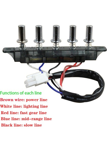 Parça Davlumbaz 5 Düğme Anahtarı Davlumbaz Klavye Anahtarı Anahtarı Kontrol Panosu Panel Denetleyicisi (Yurt Dışından) fiyatları