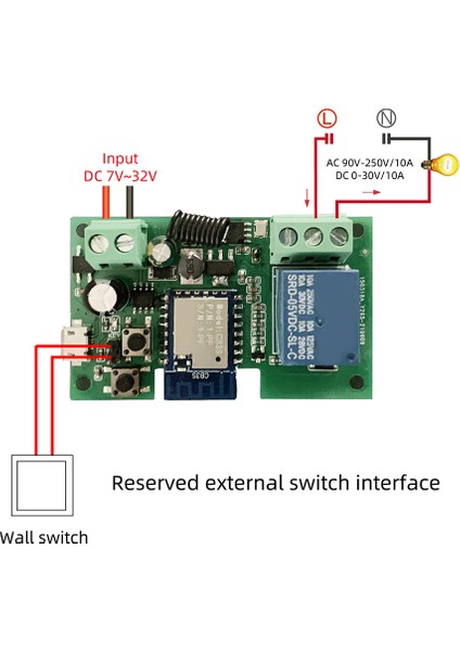 12V Wifi Röle Tuya Akıllı Yaşam Uygulama Anahtarı Modülü Uzaktan Zamanlayıcı Kendinden Kilitleme Google Home ile Çalışma 2 Yönlü Kontrol (Yurt Dışından) fiyatları