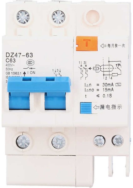 2p Devre Kesici 220V 2P63 Ayırıcı Elektrik Kaçağı Koruma Anahtarı 35MM Din Ray Montajı (Yurt Dışından) fiyatları
