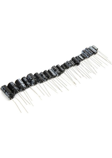 240 Adet Kondansatör Kiti Siyah Elektrolitik Çeşitler 0.1UF-1000UF Elektronik Bileşenler ile Saklama Kutusu (Yurt Dışından)