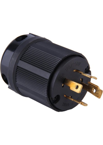 Dış Mekan Sıcak Güç Kilitleme Nema L14-30P Çevirmeli Kilitli Fiş 30A 125-250V 3p 4W Abd - Siyah Abd (Yurt Dışından)