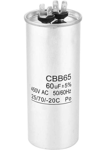 Klima Kompresörü Için 450V Kondansatör CBB65 60UF Çalıştırma Motoru (Yurt Dışından)