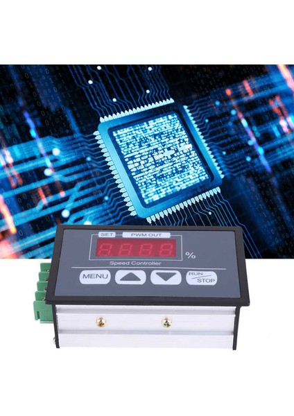 DC6-60V Dc Pwm Motor Hız Regülatörü Güç Kontrol Cihazı, LED Dijital Ekranlı Yavaş Başlatma/durdurma Döner Süresi Ayarlanabilir (Yurt Dışından)