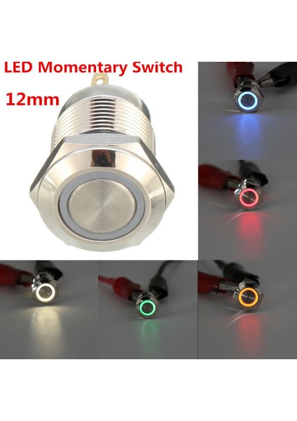 12MM Yeşil LED Işık Metal Basma Düğmesi Anlık Anahtar Tekne Araba Su Geçirmez (Yurt Dışından) fırsatları