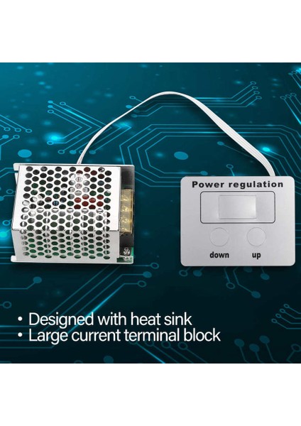 4000W 220V Ac Scr Voltaj Regülatörü Dimmer Elektrik Motor Hız Sıcaklığı (Yurt Dışından)