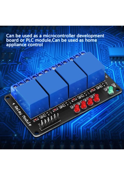 Düşük Seviye Röle Modülü 4 Yollu 3V Siyah Plaka, Ev Aletleri Kontrolü Için Gösterge Işığı ile (Yurt Dışından) modelleri