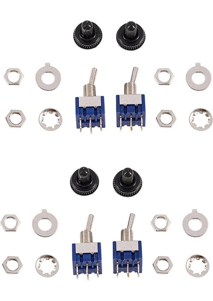 Adet Ac 6A 125 V Dpdt 3 Pozisyon On-Off-On Kontrol Geçiş Anahtarı (Yurt Dışından)