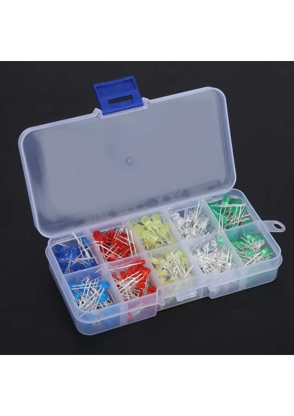 300 Adet 3mm 5mm Kırmızı Sarı Mavi Yeşil Beyaz LED Işık Yayan Diyotlar Ev Aletleri Için Set (Yurt Dışından)