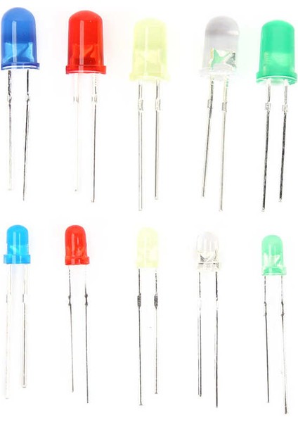 300 Adet 3mm 5mm Kırmızı Sarı Mavi Yeşil Beyaz LED Işık Yayan Diyotlar Ev Aletleri Için Set (Yurt Dışından) fiyatları