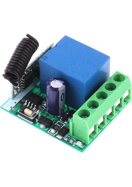 1ch Kanal Kablosuz Rf Uzaktan Kumanda Alıcısı Röle Anahtarı Dıy Modülü 433MHZ (Yurt Dışından) indirimleri
