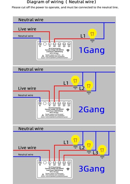 Akıllı Ev Wifi Rf Uzaktan Kumanda Duvar Anahtarı Paneli Duvar Kontak Anahtarı Abd Tak Röle Denetleyicisi -3r (Yurt Dışından) fırsatları