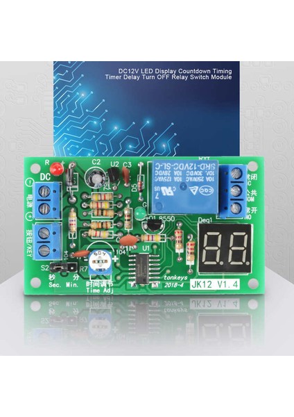 Dc 12V LED Geri Sayım Zamanlama Zamanlayıcısı Tetikleme Gecikmesi Kapatma Röle Modülü Kartı Ct (Yurt Dışından) fiyatları
