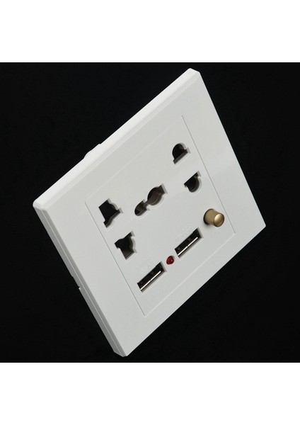 Jaerbee 3x 2.1A Çift USB Duvar Şarj Soketi Adaptörü Evrensel Çıkış Paneli Beyaz Anahtarı (Yurt Dışından) fiyatları