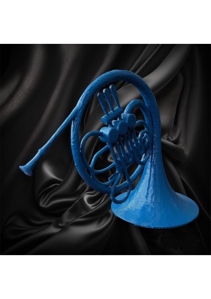 Mavi Fransız Kornosu Biblo Büst Figür 20 cm modelleri