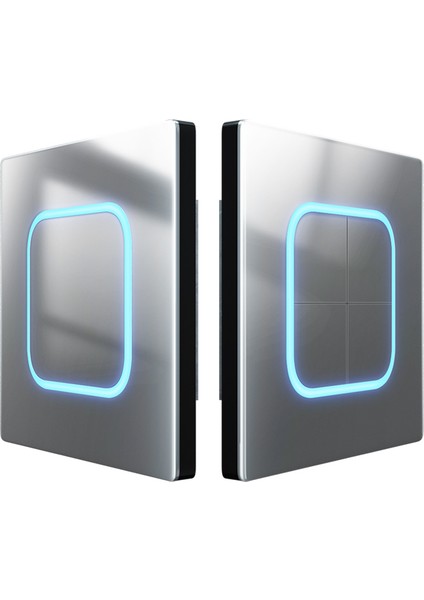 Gecko LED Geniş Diyafram Ev Gri 86 Çift Kontrol Temperli Cam Duvar Süper Nokta Anahtar Priz Paneli (Yurt Dışından) fırsatları