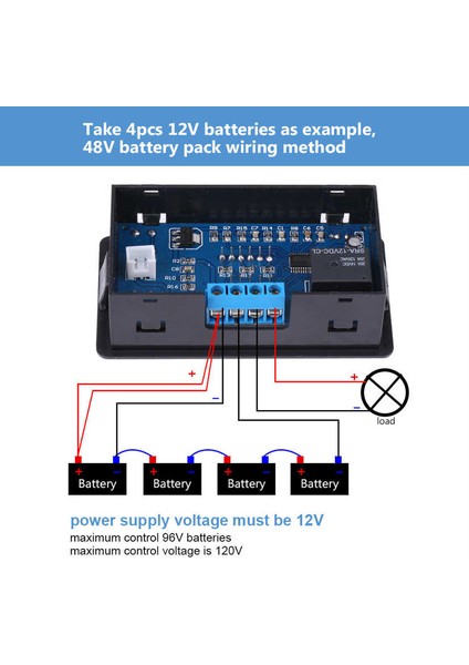 Düşük Gerilim Koruma Kontrol Cihazı Akü Düşük Gerilim Kesilmesi Otomatik Açma (Yurt Dışından)
