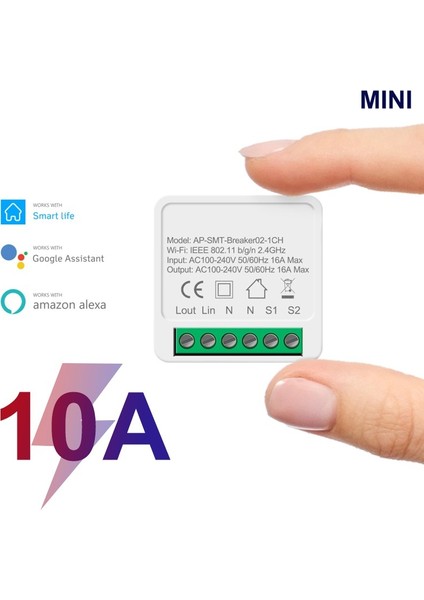 Wifi Akıllı Anahtar Kablosuz Uzaktan Kumanda Ev Otomasyonu Röle Modülü Denetleyicisi (Ac 110V-240V 60HZ / 50H) (Yurt Dışından) fiyatları
