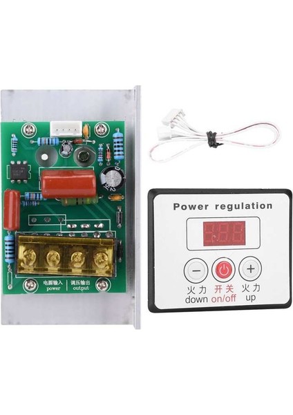 6000W Scr Dijital Voltaj Regülatörü Hız Kontrolü Dimmer Termostat AC220V Highq (Yurt Dışından)