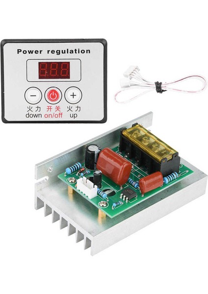 6000W Scr Dijital Voltaj Regülatörü Hız Kontrolü Dimmer Termostat AC220V Highq (Yurt Dışından)