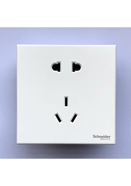 Schneider 86 Ev Gizli Yueyuan Serisi Zarif Beyaz Çift Kontrol Anahtarı Üç Delikli 16A Soket USB Boş Panel (Yurt Dışından) fırsatları