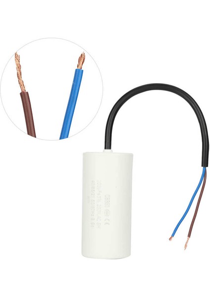 Motorlu Hava Kompresörü Için CBB60 Beyaz Yuvarlak Çalışma Kondansatörü 250V Ac 100UF 50/60Hz (Yurt Dışından) modelleri