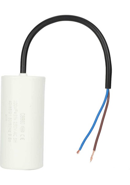 Motorlu Hava Kompresörü Için CBB60 Beyaz Yuvarlak Çalışma Kondansatörü 250V Ac 100UF 50/60Hz (Yurt Dışından) fırsatları