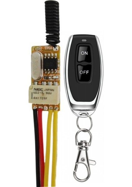 Takım 433MHZ 4.2V 4.5V 5V 6V 7.4V 9V 12V Küçük Röle Kontak Anahtarları Kablosuz Anahtarlar (Yurt Dışından) modelleri