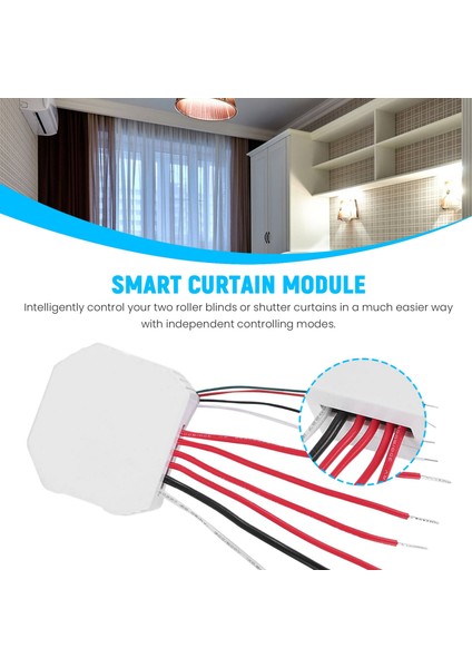 Tuya Smart 2'li Çift Perde Kör Anahtar (Yurt Dışından) modelleri