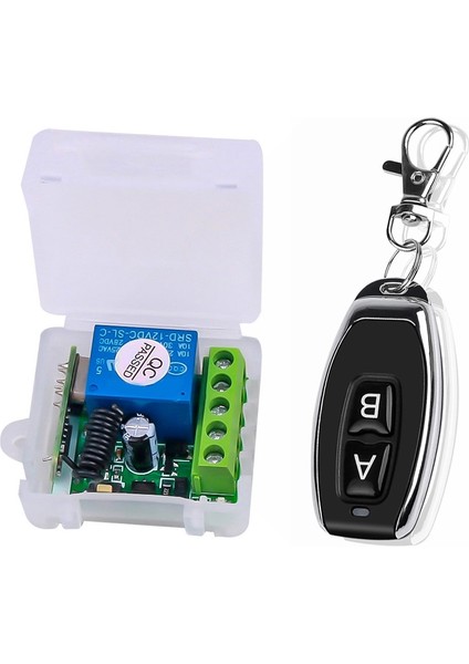 Dc 12V Tek Kanallı Röle Evrensel Kablosuz Anahtar Rf Röle Alıcı + 2 Ch Uzaktan Kumanda (Yurt Dışından) fiyatları
