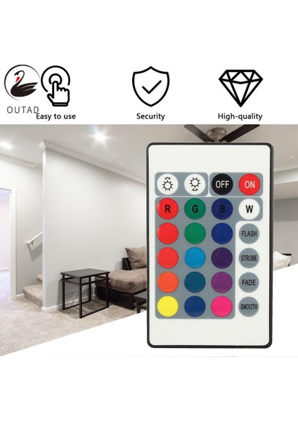 LED Işık Şeridi Güvenlik Güvenliği Için Rgb 16 Renk Uzaktan Kumanda Kutusu Dc 12V (Yurt Dışından)