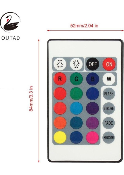 LED Işık Şeridi Güvenlik Güvenliği Için Rgb 16 Renk Uzaktan Kumanda Kutusu Dc 12V (Yurt Dışından)