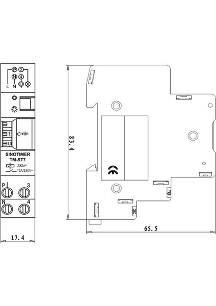 Sınotımer Tm-St7 220V 7 Dakika Mekanik Zamanlayıcı Tek Modül Din Raylı Zamanlayıcı (Yurt Dışından) modelleri