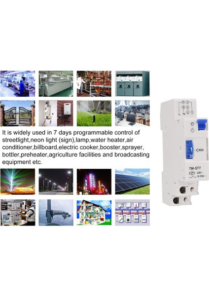 Sınotımer Tm-St7 220V 7 Dakika Mekanik Zamanlayıcı Tek Modül Din Raylı Zamanlayıcı (Yurt Dışından) indirimleri