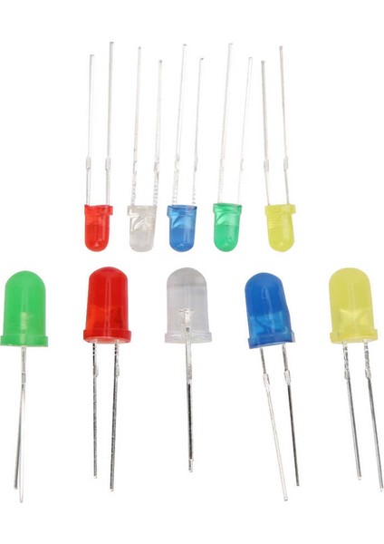 300PCS 3mm 5mm LED Işık Yayan Diyot Kiti Sarı/yeşil/mavi/kırmızı/b E (Yurt Dışından) fırsatları