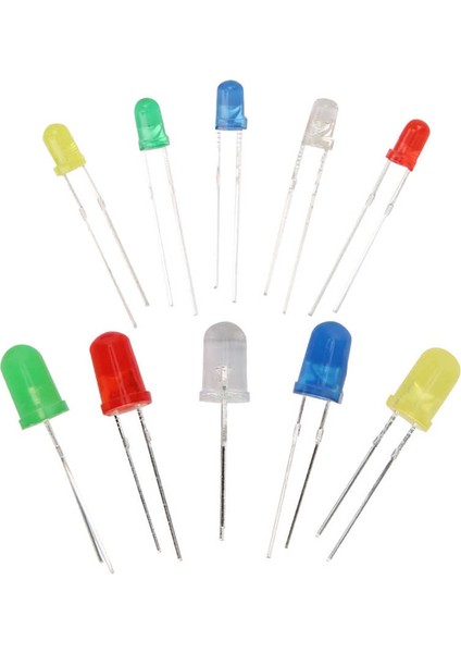300PCS 3mm 5mm LED Işık Yayan Diyot Kiti Sarı/yeşil/mavi/kırmızı/b E (Yurt Dışından) indirimleri