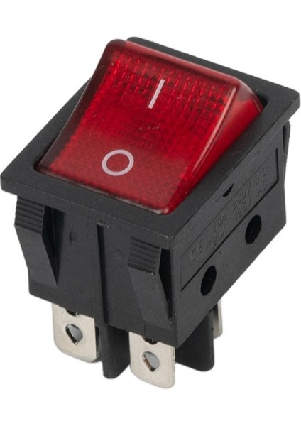 Ayak Koltuktoolstar 16A 250VAC / 20A 125VAC Basmalı Anahtar 4 Pinli Aksesuar Kcd4 Açık Kapalı Güç (Yurt Dışından) fırsatları