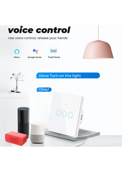 Rovf - Wifi Akıllı Anahtar - Duvar Işık Anahtarı - Nötr Kablo Yok - 1/2/3/4 Gang -Zamanlayıcı Ev Otomasyonu - Siyah - Tuya Için Çalışma Akıllı Yaşam Google Home/alexa/tmall Genius (Yurt Dışından)