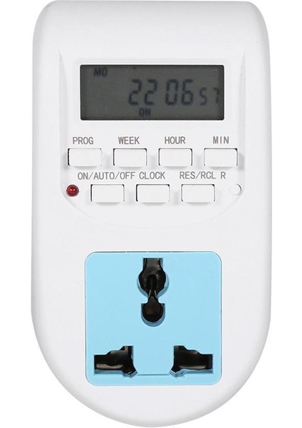 Adet 220 V Çok Fonksiyonlu LCD Dijital Zamanlayıcı Soket Zamanlama Çıkış Anahtarı Ab Tak Aracı (Yurt Dışından)