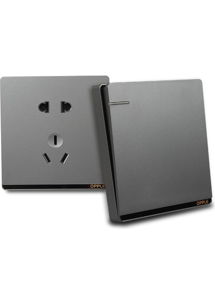 Opal Anahtar Prizi S07 Paneli Beş Delikli Priz Mat Gri Büyük Plaka 86 Tipi Iki Veya Üç Fişli Iskandinav Gri Paneli (Yurt Dışından) fırsatları