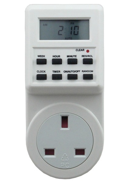 Gün Dijital LCD Elektronik Plug-In Programlanabilir 12/24 Saat Dijital Zamanlayıcı Anahtar Soketi Yepyeni ve Kaliteli (Yurt Dışından) modelleri