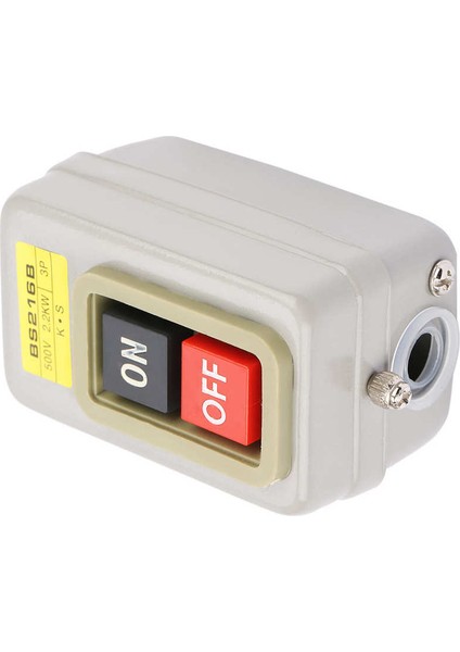 BS216B Açma/kapama Güç Düğmesi Anahtarı, Kendinden Kilitli 3p Motor Çalıştırma Durdurma Anahtarı, 110/220/380V/10A Anahtarı, Vidalı Terminaller, Kolay (Yurt Dışından) fırsatları