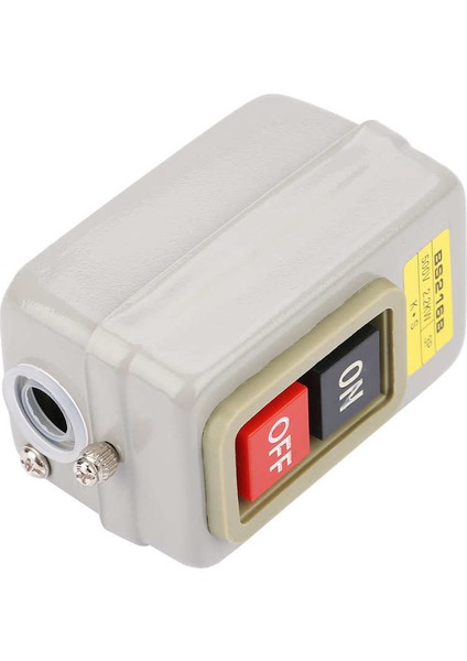 BS216B Açma/kapama Güç Düğmesi Anahtarı, Kendinden Kilitli 3p Motor Çalıştırma Durdurma Anahtarı, 110/220/380V/10A Anahtarı, Vidalı Terminaller, Kolay (Yurt Dışından) indirimleri