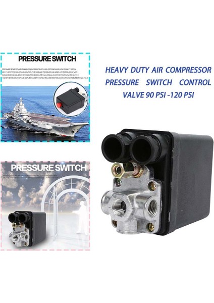 Ağır Hizmet Hava Kompresörü Basınç Anahtarı Kontrol Vanası 90 Psı -120 Psı (Yurt Dışından) indirimleri