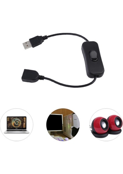 Anahtar Açık / Kapalı Kablo Uzatma Kablosu Hattı ile USB Kablosu Erkek - Dişi (Yurt Dışından) modelleri